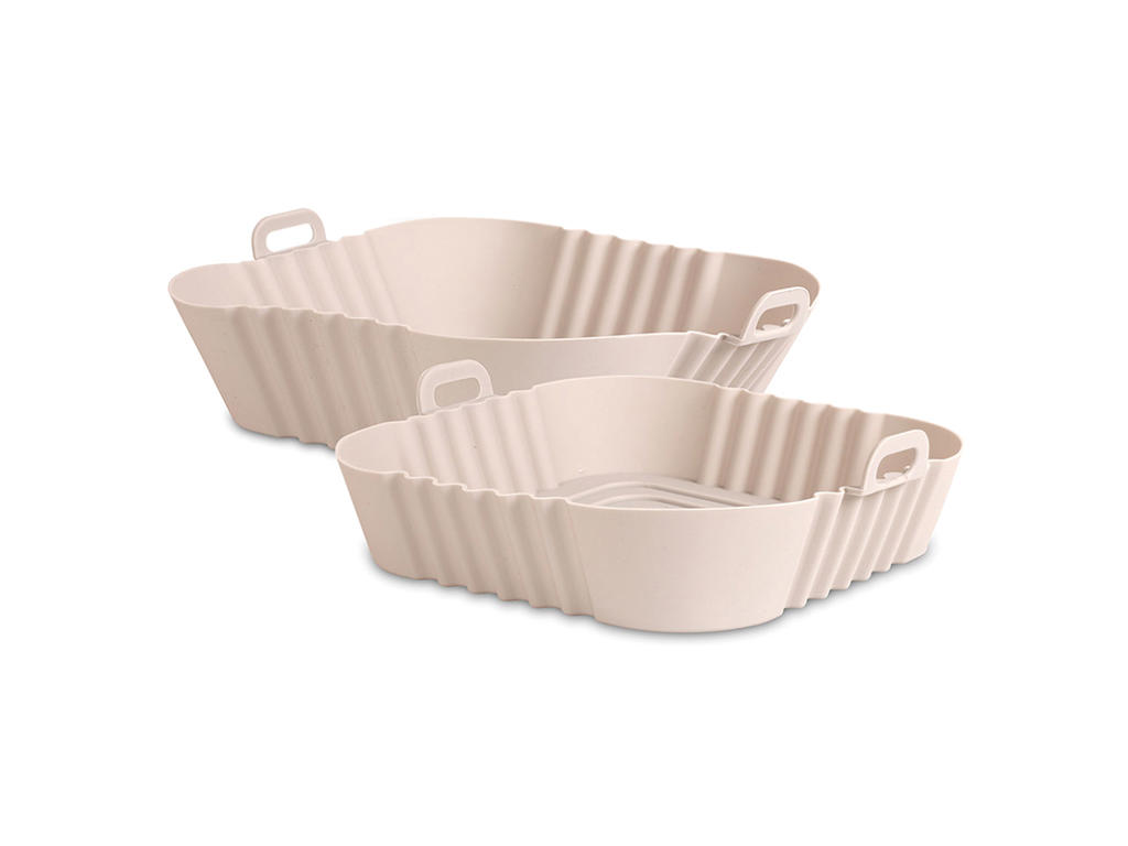 Silicone mold set for air fryer 18x18cm & 21x21cm