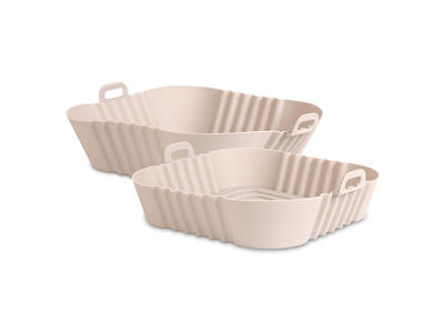Silicone mold set for air fryer 18x18cm & 21x21cm