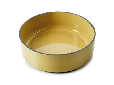 Plate Ø17 cm Yellow Caractere
