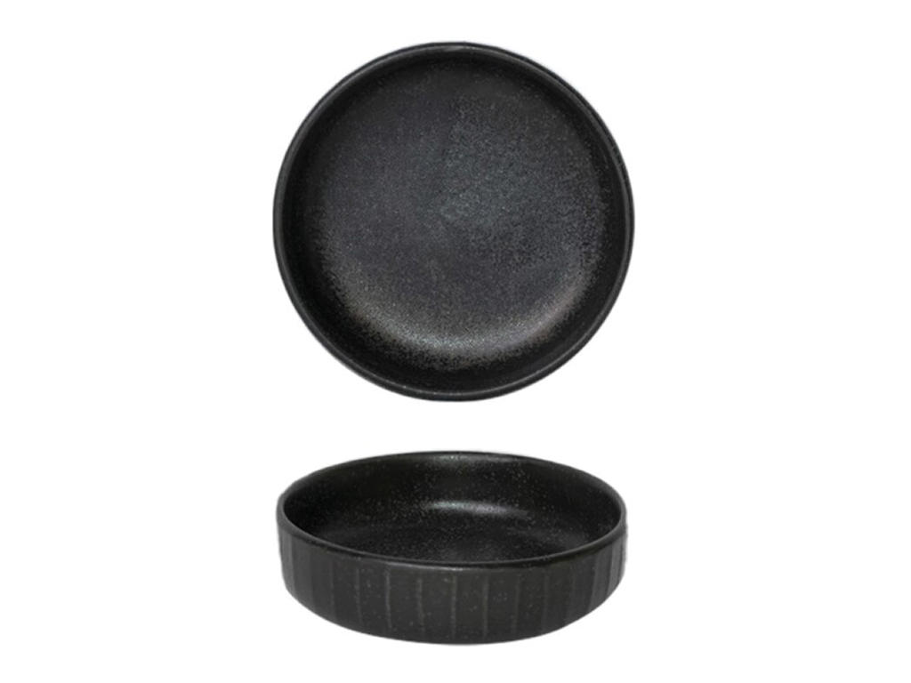Bowl Low Ø13 cm Black Gordion