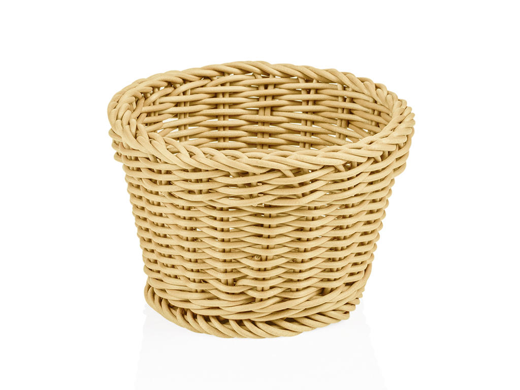 Bread Basket Light Beige Ø13 cm H10 cm Weaver