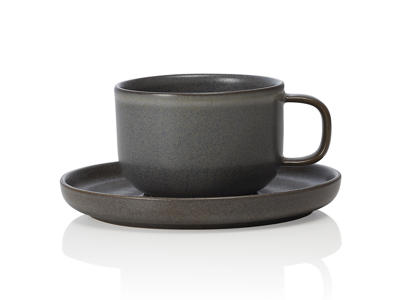 Gray Stoneware Mug 220ml - 60x85x85mm