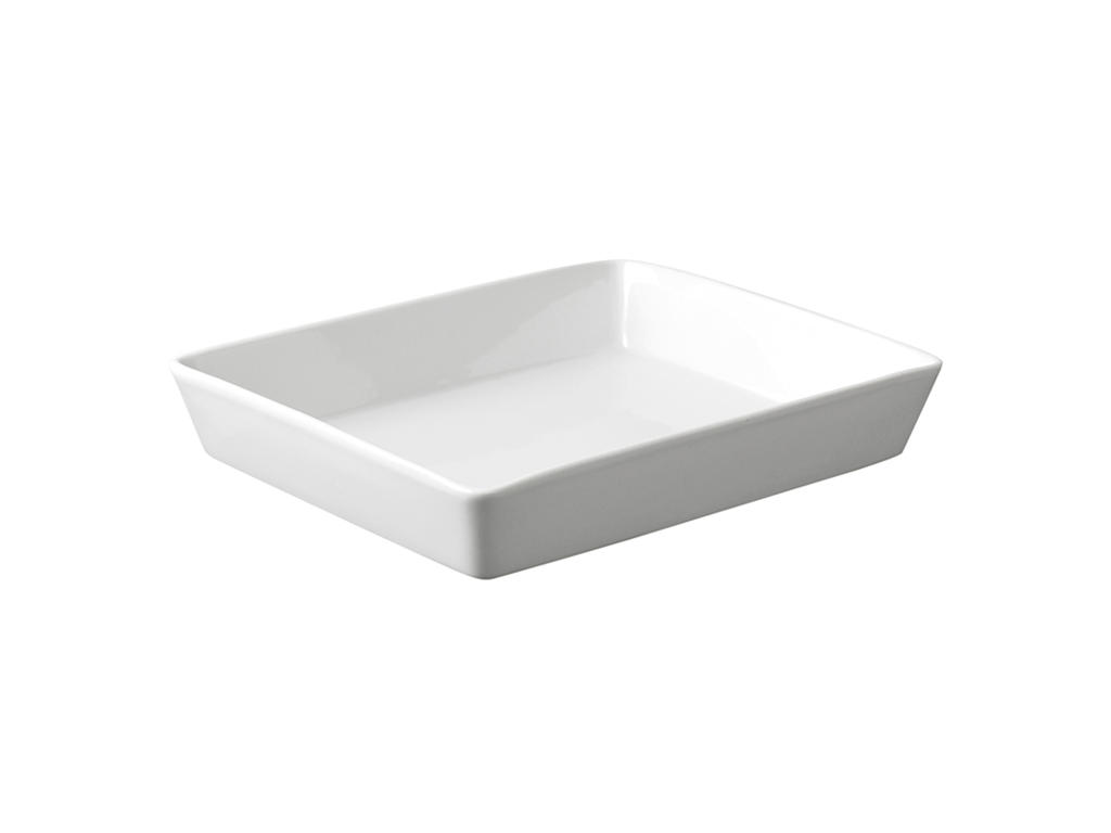 Dish porcelain 24x17x6 cm Aroma White