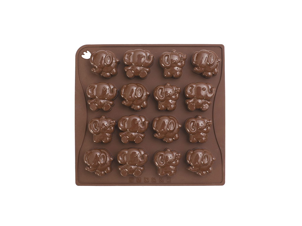 Chocolate mold brown Elephant