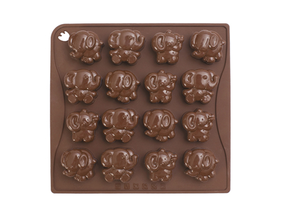 Chocolate mold brown Elephant