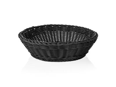 Bread Basket Black Ø29 cm H7 cm Weaver Pro