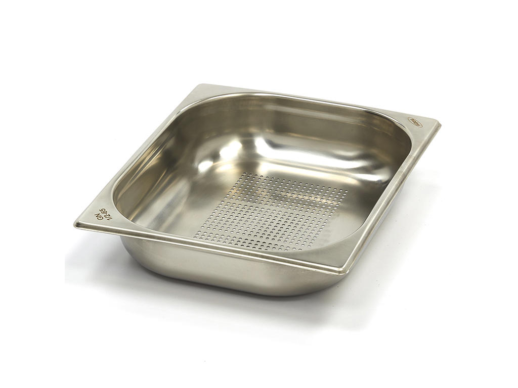 Perforated Canteen Container 1 / 2GN in Stainless Steel | 65mm