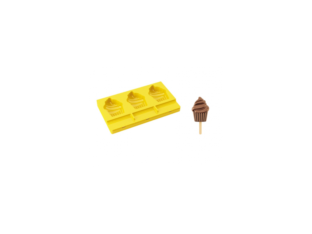 Ice mold Silicone 3 pcs with 50 pcs sticks