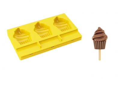 Ice mold Silicone 3 pcs with 50 pcs sticks