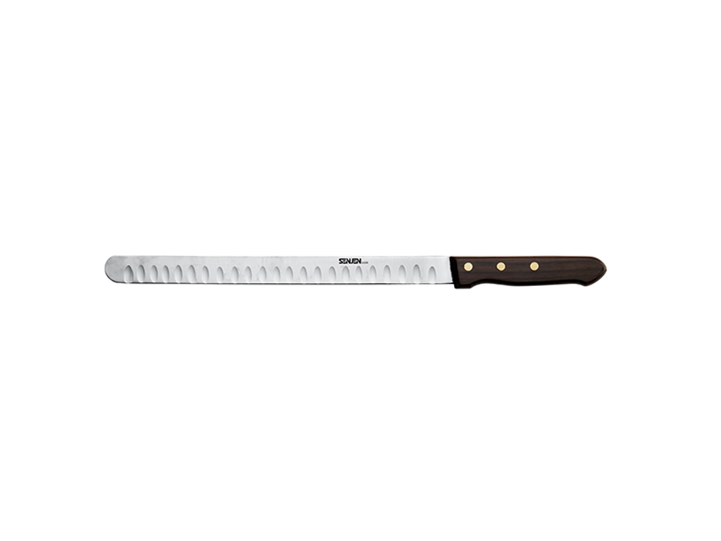 Salmon-/Ham Knife, 31 cm, Senjen Slicer, Wooden Handle