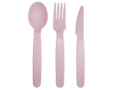 Cutlery set 3 pieces Light pink