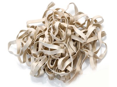 Rubber band wide white 12x1cm 1 kg 400 pcs