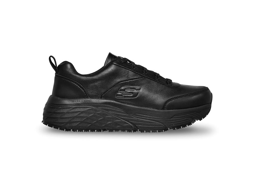 Skechers Max Elite Shoes Leather Black