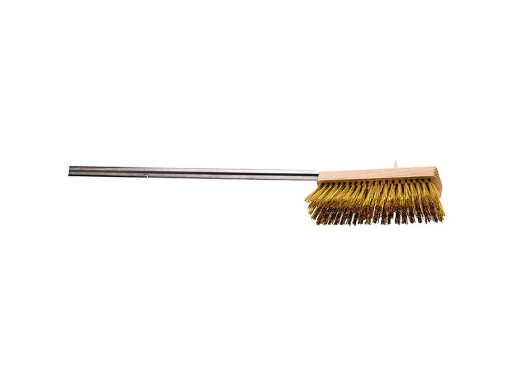 Pizza ash brush brass 150 cm