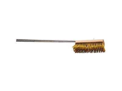 Pizza ash brush brass 150 cm