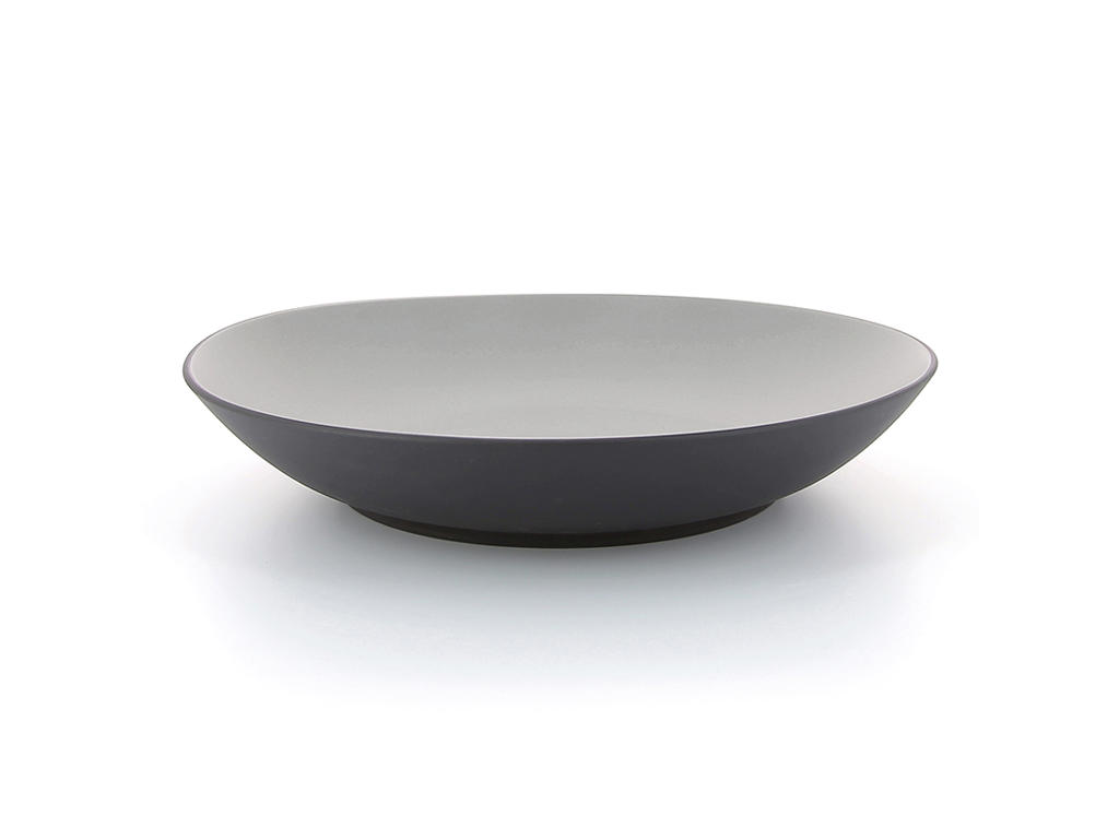 Plate Deep Ø27 cm Black Equinoxe