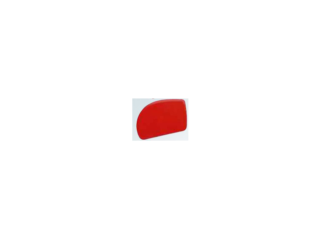 Dough scraper Red 120 x 80mm 1 curved end