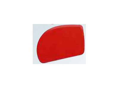 Dough scraper Red 120 x 80mm 1 curved end