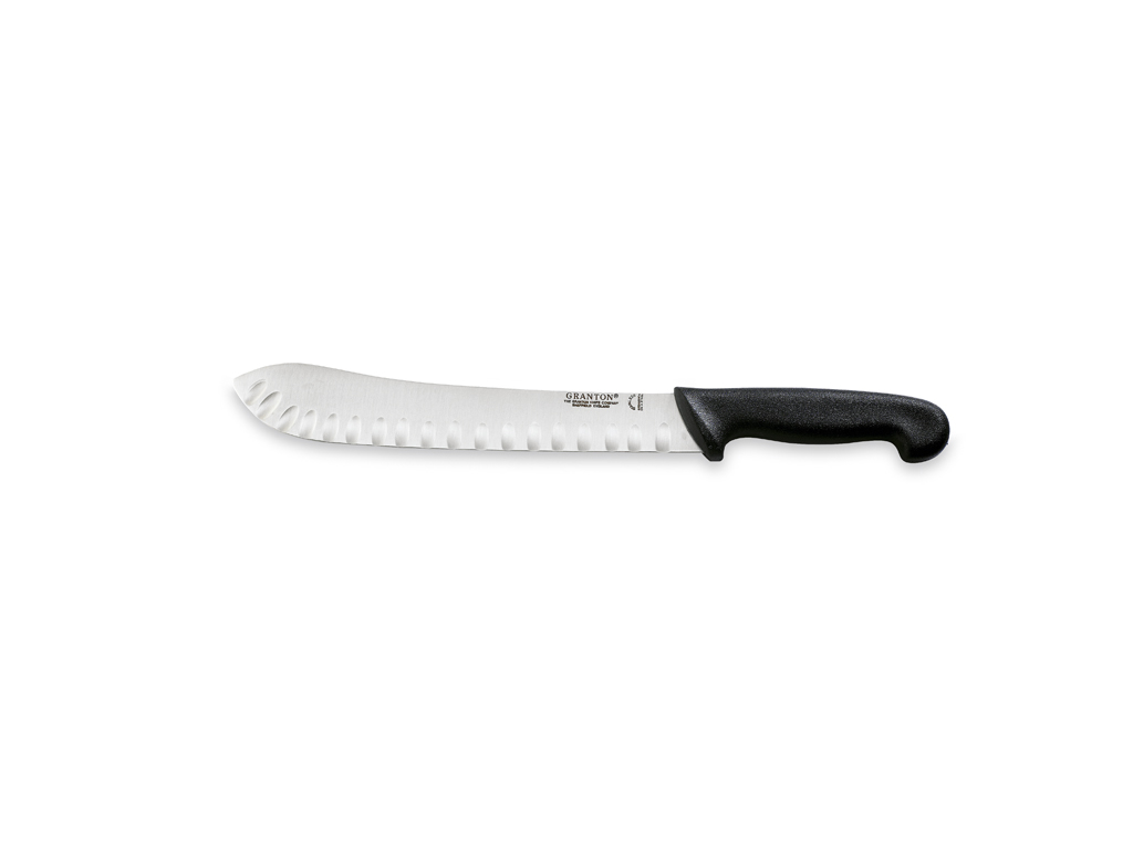 Cutting knife, 26 cm, Granton, Black, with air cut