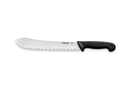 Cutting knife, 26 cm, Granton, Black, with air cut