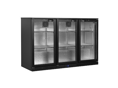 Backbar 3 doors Black 288ltr
