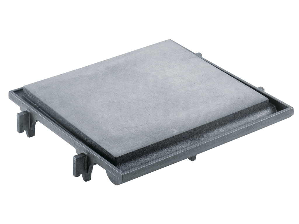 Flat frying plate for 1 burner