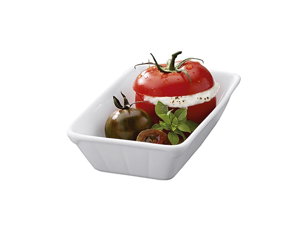 Tray Rectangular 15x10 cm White Sfood