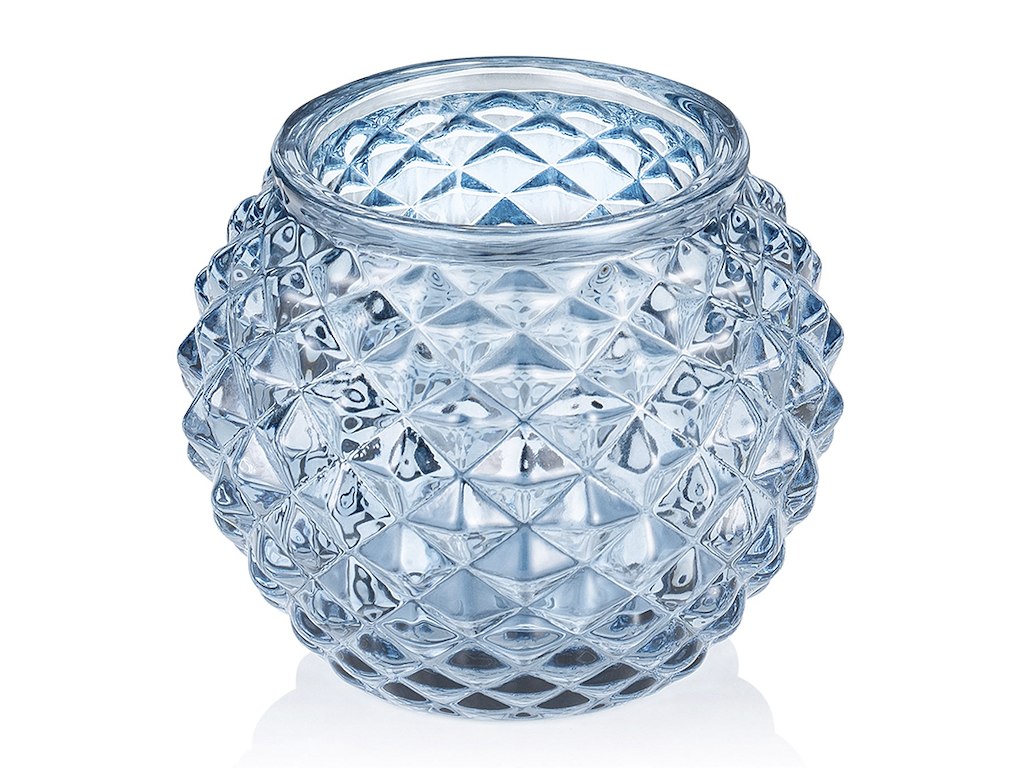 Candle holder Round Ø7.5 cm H:6 cm Glass Light B