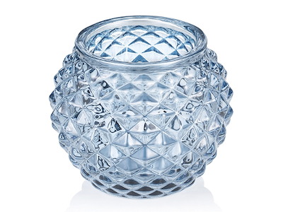 Candle holder Round Ø7.5 cm H:6 cm Glass Light B