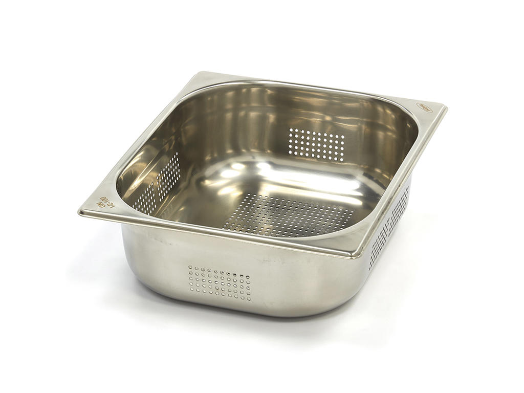 Perforated Canteen Container 1/2GN in Stainless Steel | 100mm