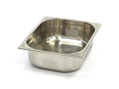 Perforated Canteen Container 1/2GN in Stainless Steel | 100mm