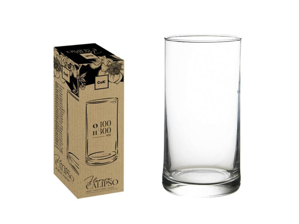 Vase Glass Ø 100 mm H: 300 Calipso