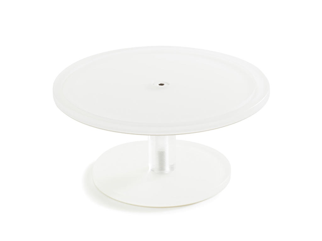 Cake stand on foot 23 cm White Mealplak
