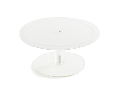 Cake stand on foot 23 cm White Mealplak