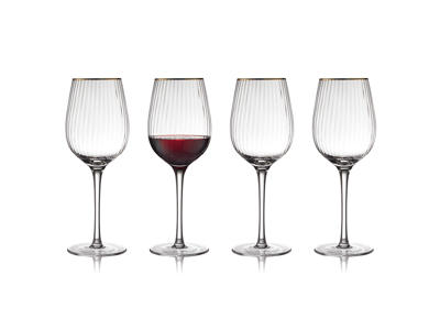Glass Red Wine Palermo Gold 40 cl 4 pcs.