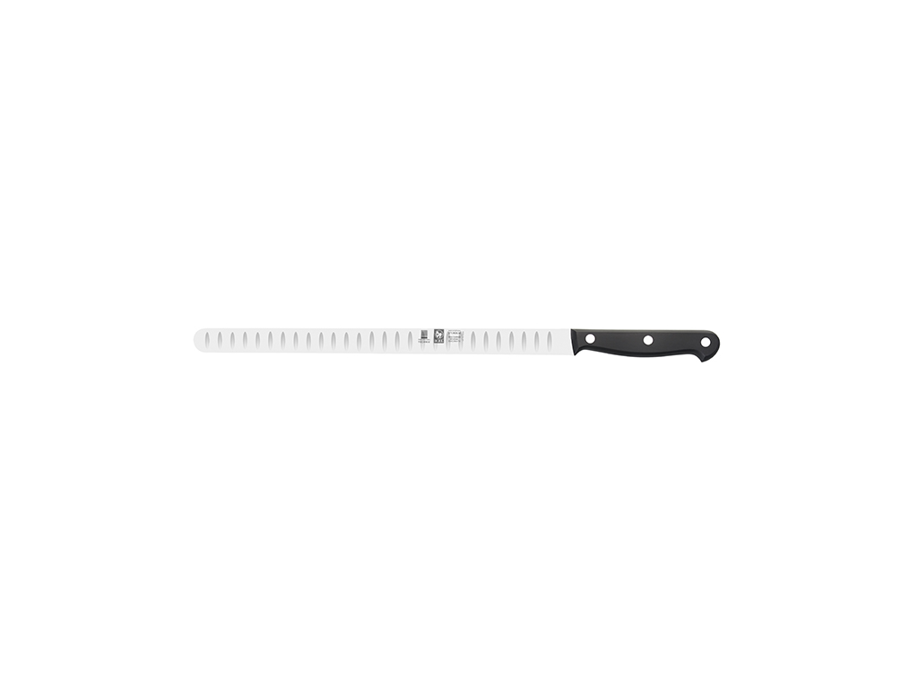 Salmon Knife - Stainless Steel - Black - 300cm - Narrow Blade - Air Cut