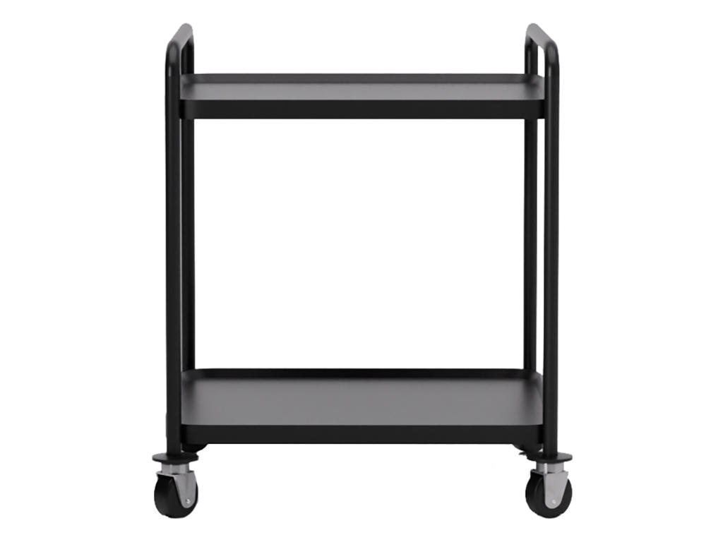 Rolling table 2 levels Black 86x53.5x96 cm