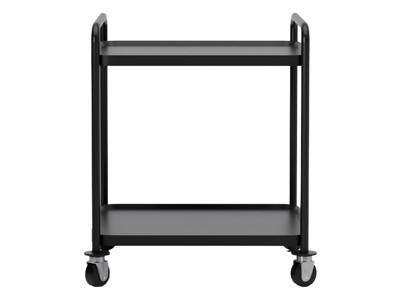 Rolling table 2 levels Black 86x53.5x96 cm