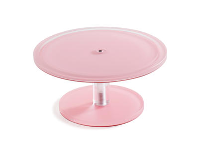 Cake stand on foot 23 cm Pink Mealplak
