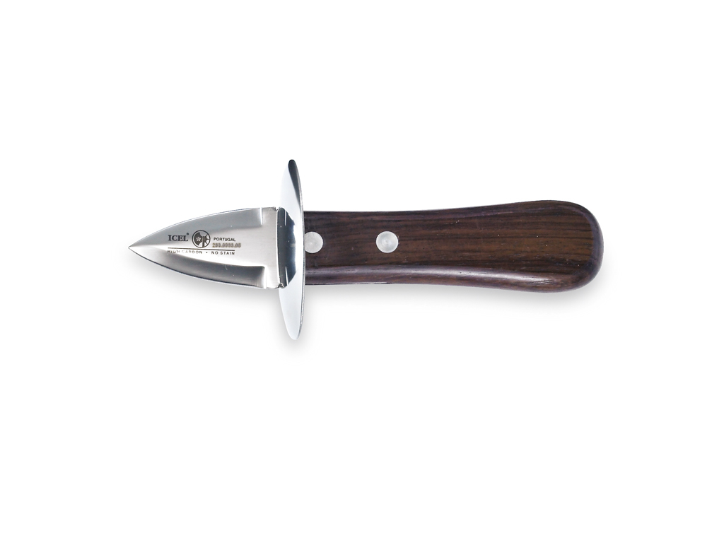 Oyster Knife - Stainless Steel - Brown - 5cm