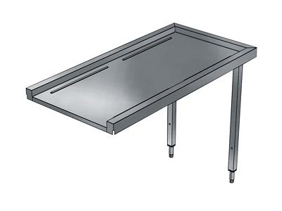 Drying table 600 mm for hood dishwasher