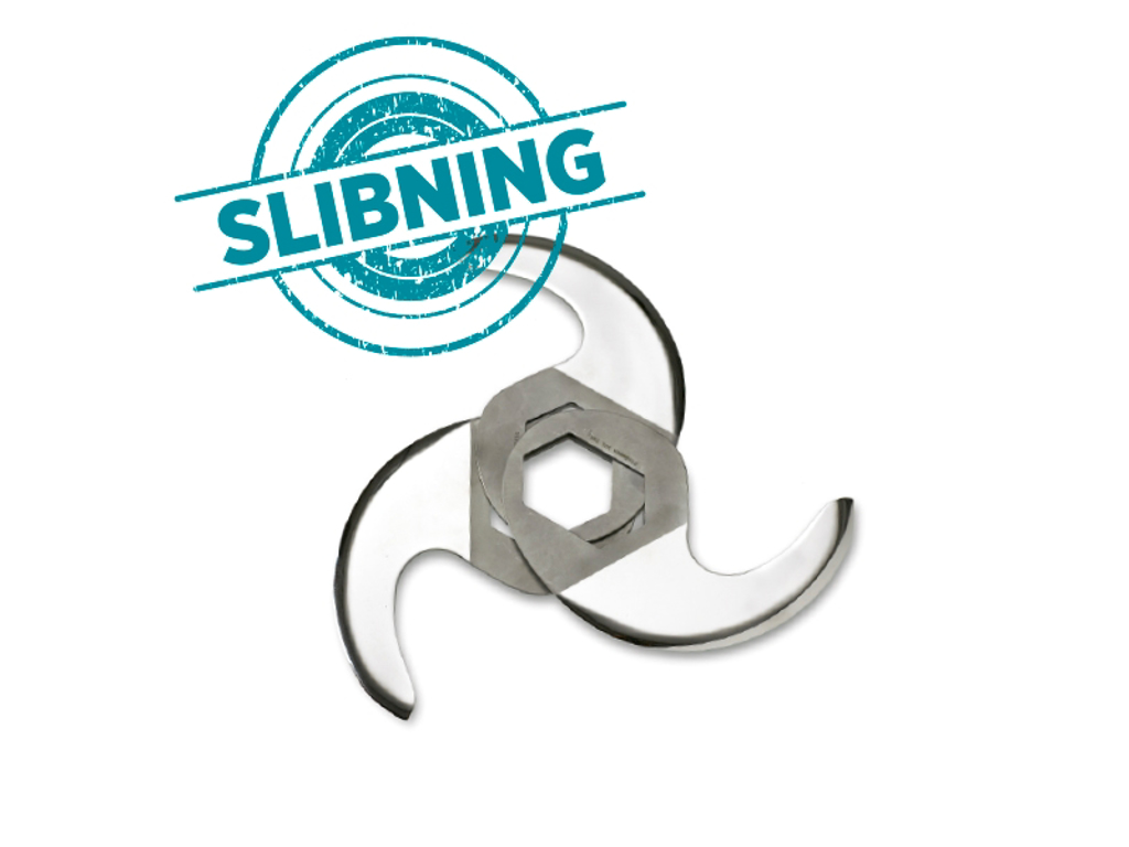 Quick chopper knife sharpened