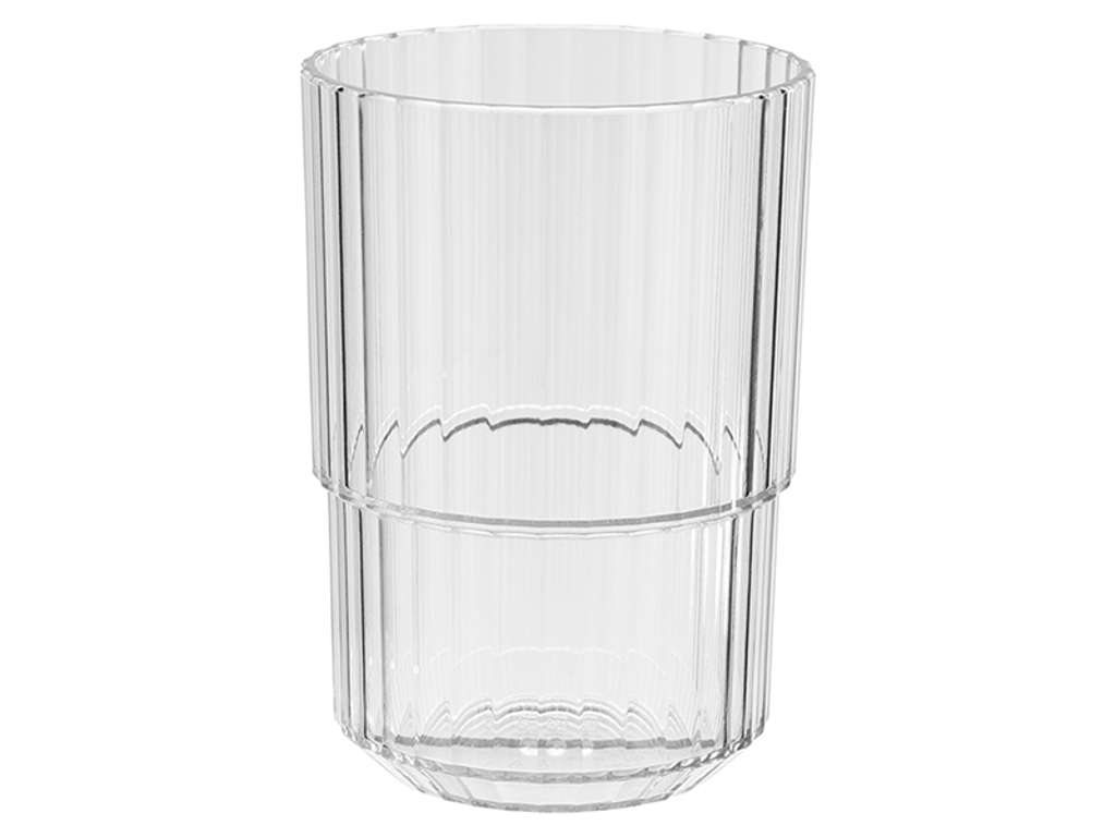 Stackable glass 40cl plastic
