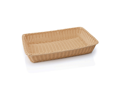 Bread basket 1/1 GN 10 cm high, light weave PP