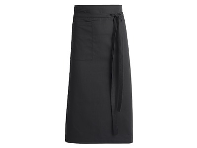 Apron with pocket black 100x80 cm