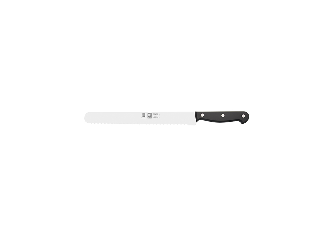 Universal Knife - Stainless Steel - Black - 250mm - Serrated Edge