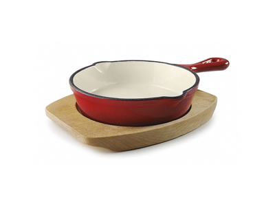Frying pan cast iron Ø13.5 Red