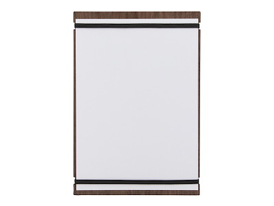 Menu Card Sign Elastic Walnut A4