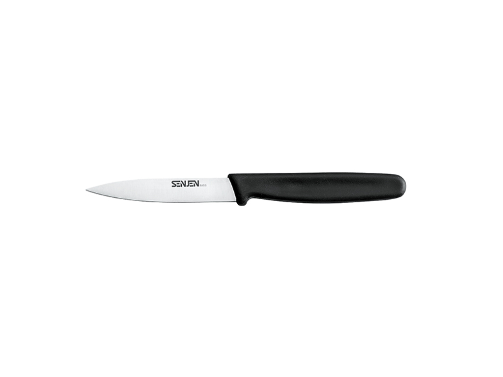 Herb knife, 8 cm, Senjen Basis, Pointed, Black