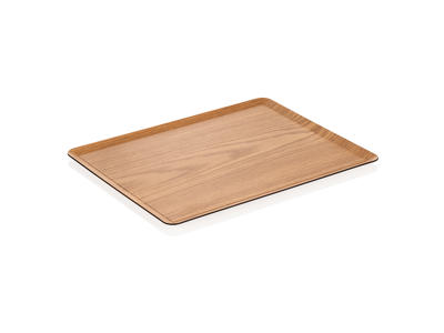 Tray Melamine Wood Non-slip 35.5x28x1.5 c